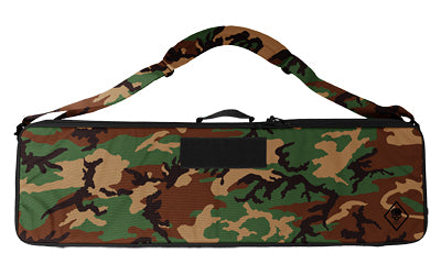Grey Ghost Gear Soft Rifle Case, M81 Woodland, 38x11x4 In, Nylon, Loop Interior, Two Zippered Mesh Pockets, Front Loop Field 6021-3