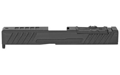 Grey Ghost Precision Stripped Slide for Glock 19 Gen 3, Dual Optic Cutout, V3 Pattern, Black Nitride, GGP-19-3-OC-V3