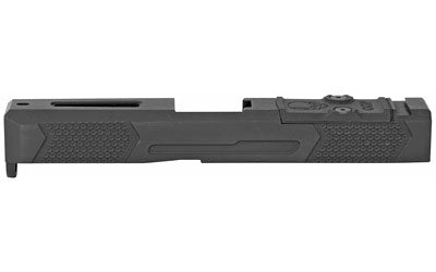 Grey Ghost Precision Glock 19 Gen3 Stripped Slide Dual Optic Cut Compatible with Leupold DeltaPoint Pro or Trijicon RMR G10 Cover Plate Black Nitride V4
