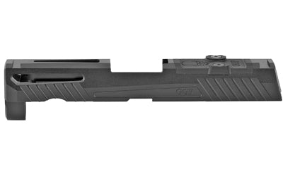 Grey Ghost Precision Stripped Slide for Sig P320 Compact, Dual Optic Cutout, Version 1 Pattern, Black DLC, GGP320-C-BLK-1