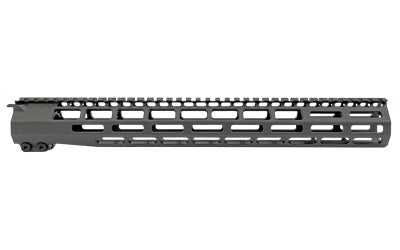 Grey Ghost Precision MLOK Handguard, 15", Fits AR-15, Anodized, Sniper Gray GGP55615HGSG