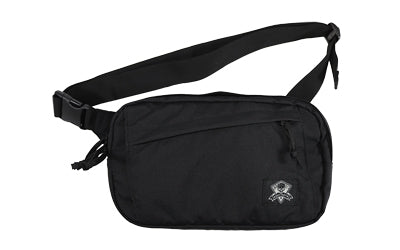 Grey Ghost Gear Crossbody EDC Bag, Black Nylon, Matte Finish, Concealed Carry Compartment, 12x8x2 Main Pocket GTG5942-2