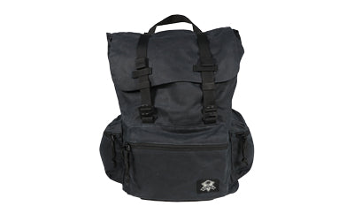 Grey Ghost Gear Drifter Backpack, Black Waxed Canvas, 1820 Cubic Inch Capacity, Loop Interior, Padded Shoulder Straps GTG5943-BLK