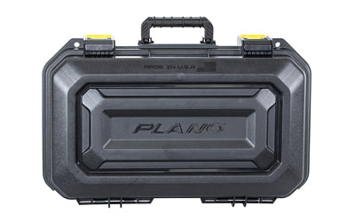 Plano All Weather 2 XL 2 Pistol Case 18x10x5 Pluck Foam Black Yellow PLA118XL