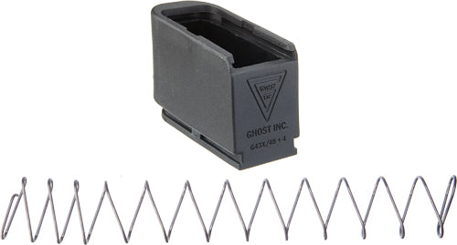 Ghost MOAB Magazine Extension for Glock 43X/48 Plus 4 Rounds Black