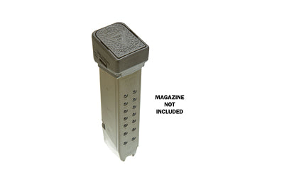 Ghost Inc. MOAB LoViz Magazine Baseplate Extension +4 Rounds 9mm/+3 Rounds 40, Black, Fits Glock Gen 2-5 17/17L/19X/22/24/31/34/35/37/45/47