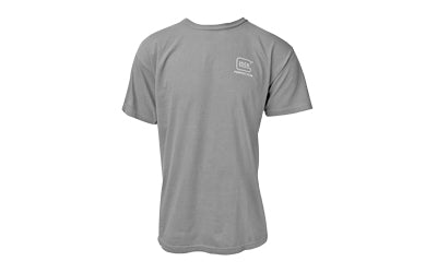GLOCK OEM Perfection Short Sleeve T-Shirt, Large, Gray Cotton Mix AA75145