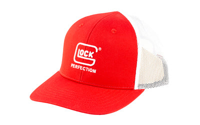 GLOCK Red Ranger Mesh Snapback Cap with American Flag Patch AS10076