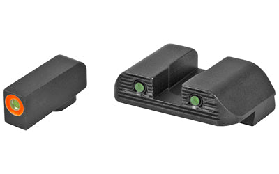Glock Bold Night Sight by AmeriGlo, .200" Front, Green Tritium/Orange Outline, Gen 5 G17/G19/G26/G34