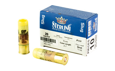 Sterling, Big Game Series, 20 Gauge 2.75", 7/8 oz., Slug, 10 Round Box
