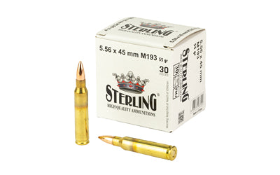 Sterling  5.56x45mm NATO 55 gr FMJ ammo