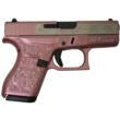 Glock 42 Custom "Glock & Roses Medusa Pink" Subcompact Handgun .380 ACP 6rd Magazines (2) 3.2" Barrel USA