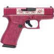 Glock 43X "Full Engraved Paisley" Black Cherry Handgun 9mm Luger 10rd Magazines(2) 3.4" Barrel Accessory Rail USA Made