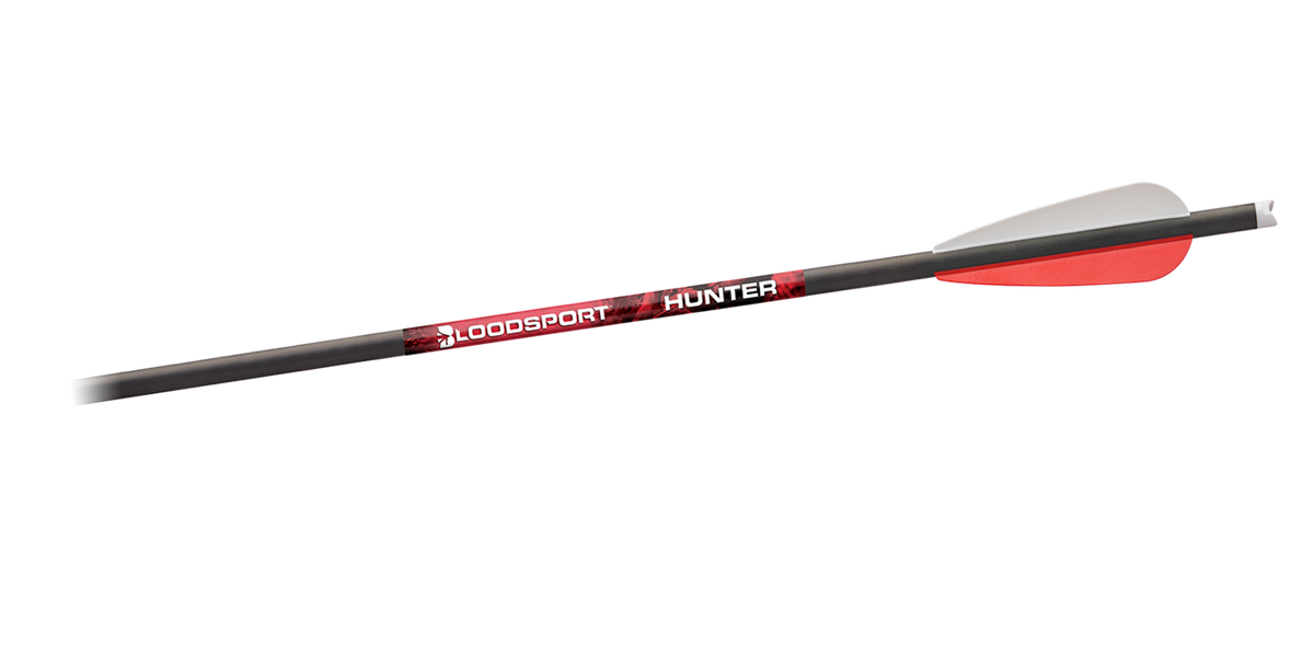 Bloodsport Hunter Crossbow Bolts 22-Inch 300 Spine Carbon Arrows 6-Pack