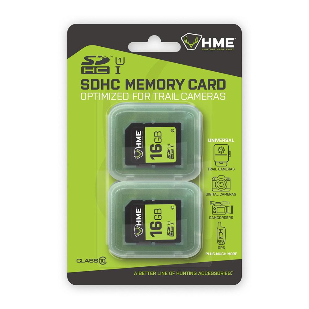 HME 16GB SDHC Class 10 Memory Card 2-Pack
