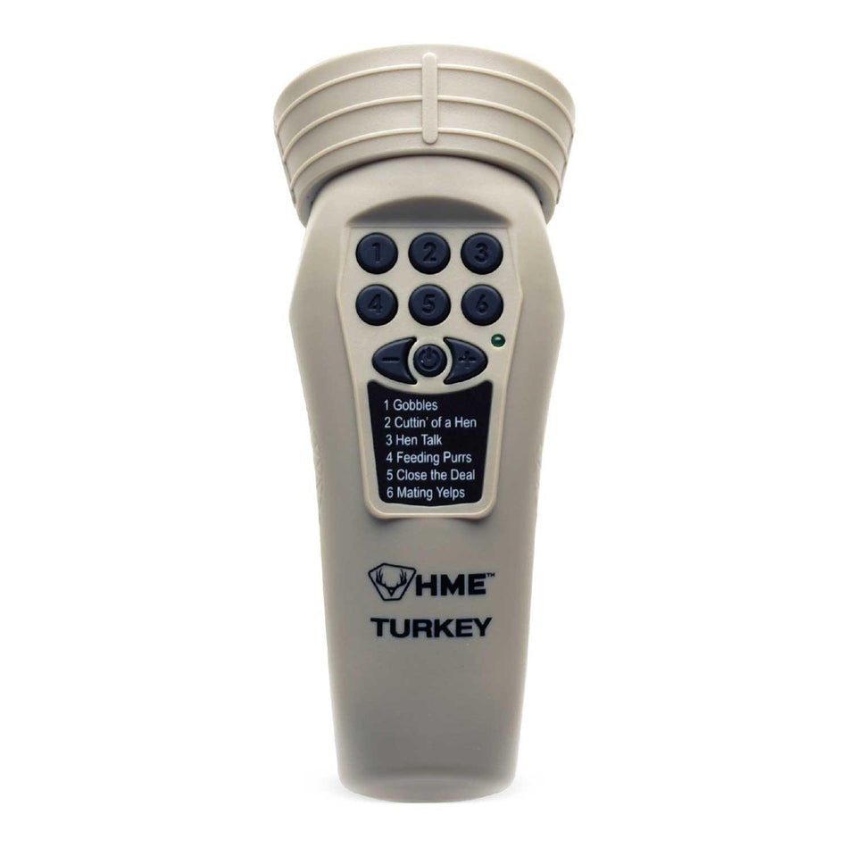HME Six Shooter Electronic Turkey Game Call with 6 Preloaded Calls