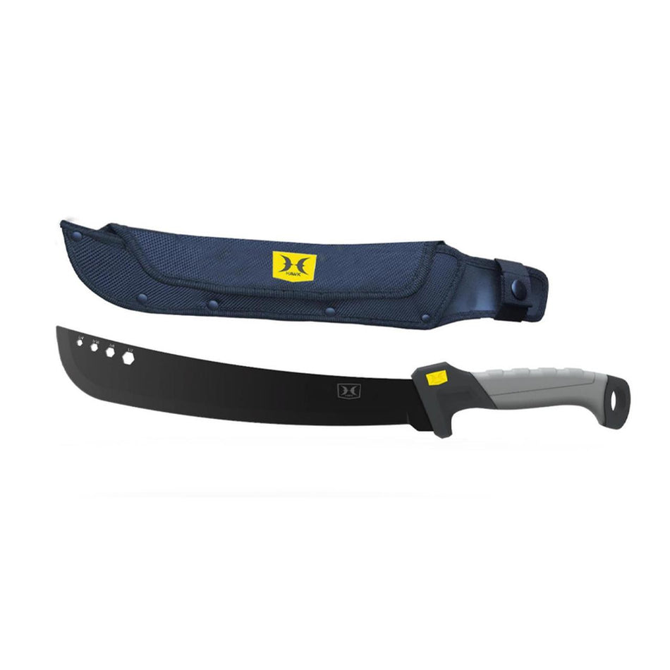 Hawk Machete 15" Blade Black with Nylon Carry Sheath