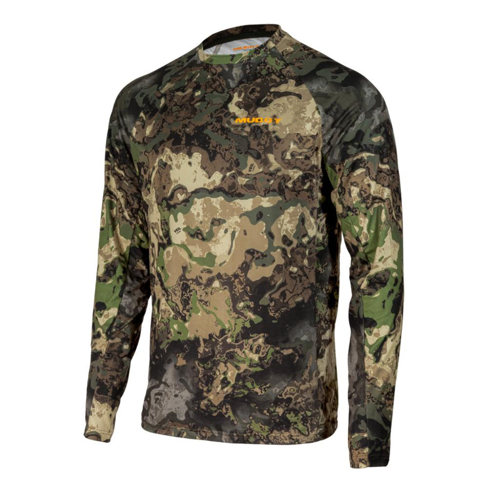 Muddy TRX Base Layer Crew Long Sleeve Hunting Shirt Veil Canyon Hybrid L