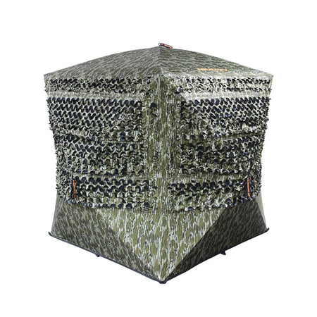 Muddy Carnage Die Cut Ground Blind Mossy Oak Bottomland 3-Person