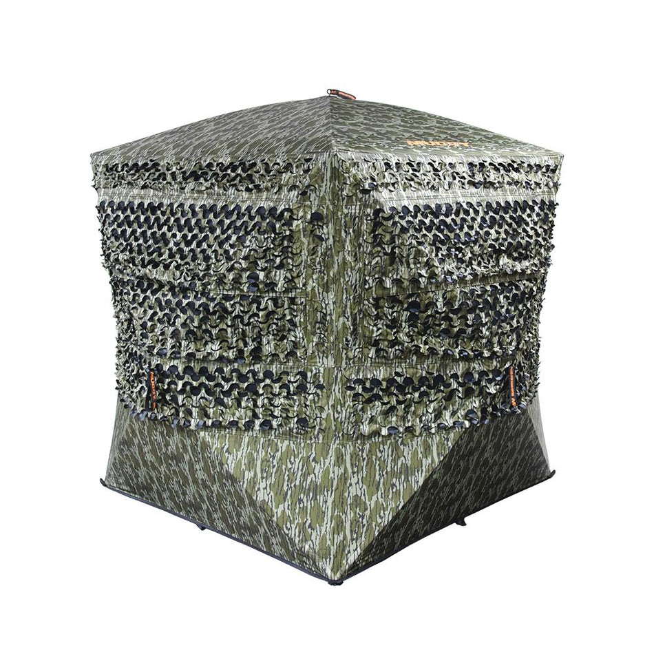 Muddy Carnage Die Cut Ground Blind Mossy Oak Bottomland 3-Person