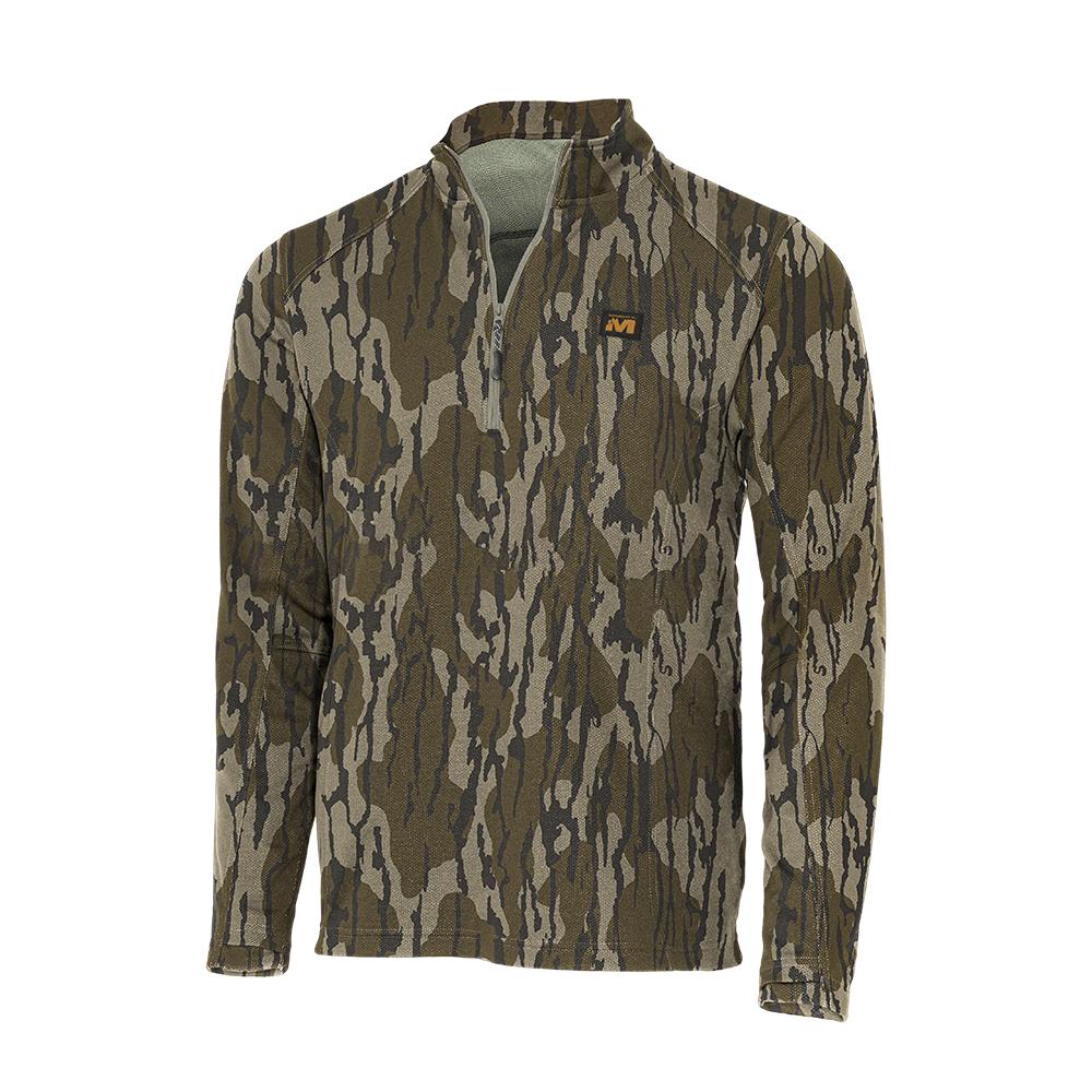 Muddy DV8 Quest Midweight Quarter Zip Sweatshirt Mossy Oak Bottomland Medium