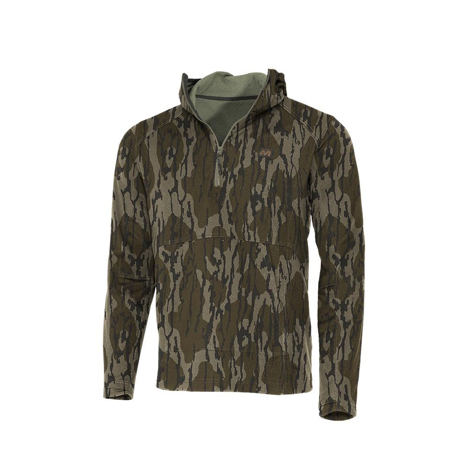 Muddy DV8 Quest Midweight Quarter Zip Hoodie Mossy Oak Bottomland Small