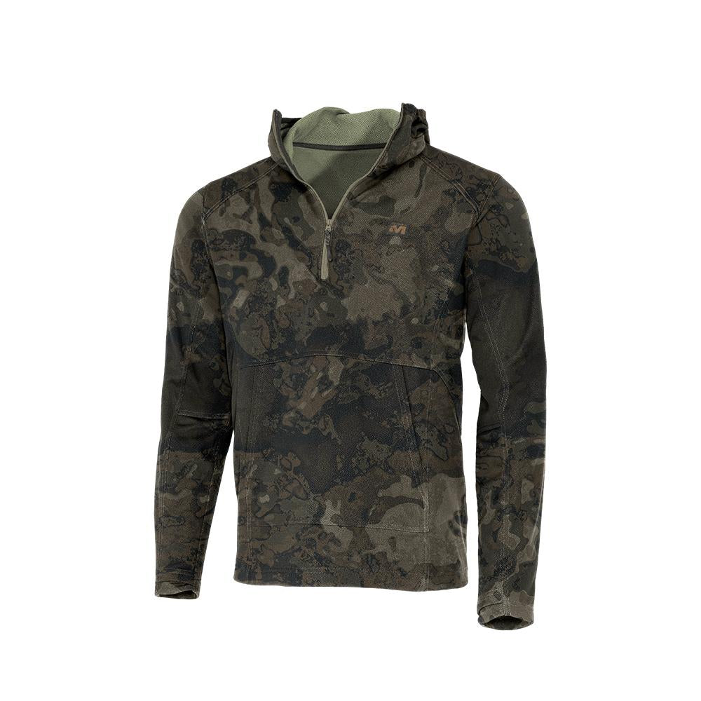 Muddy DV8 Quest Midweight Quarter Zip Hoodie Veil Canyon Grey Small