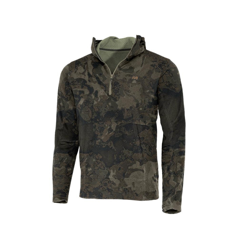 Muddy DV8 Quest Midweight Quarter-Zip Hoodie Veil Canyon Grey XL