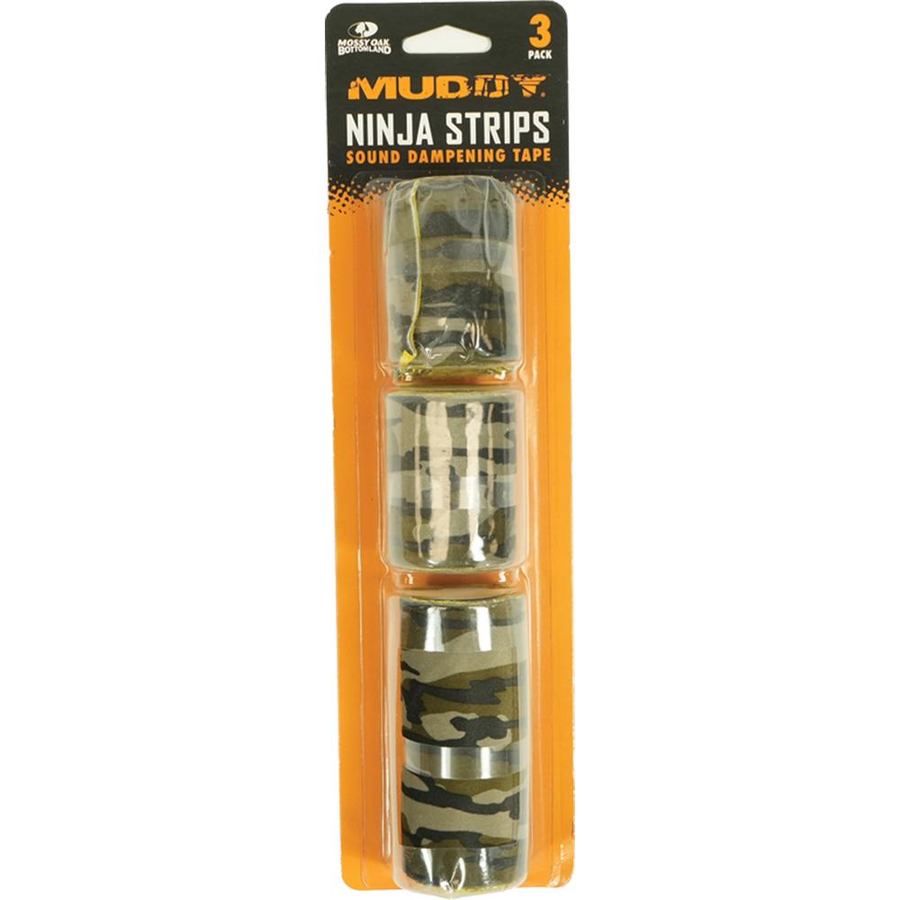 Muddy Ninja Strips Noise-Reduction Combo Pack 3 Sizes Mossy Oak Bottomland