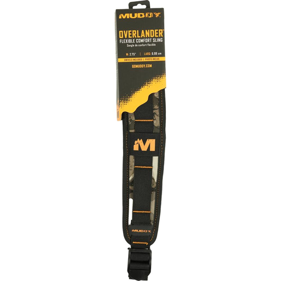 Muddy Overlander Flexible Neoprene Rifle Sling with QD Swivels - Veil Canyon Grey