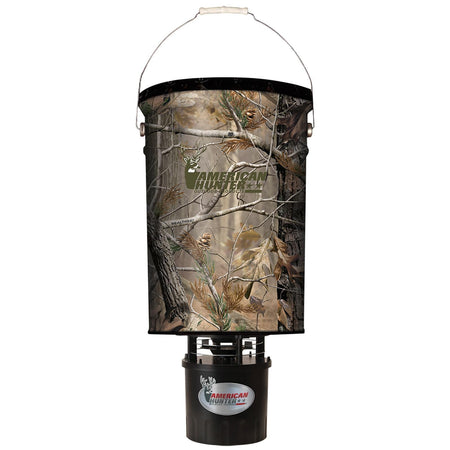GSM 50 lb Hanging Game Feeder with Electronic Kit Camo