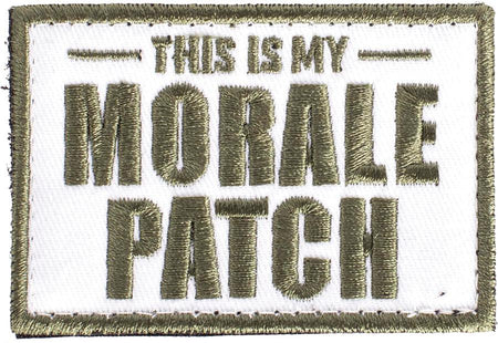 This Is My Morale Patch with Adhesive Backing