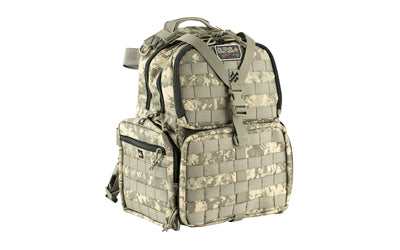 GPS Tactical Range Backpack, Fall Digital Camo, MOLLE, Three Handgun Storage Cases GPS-T1612BPDC
