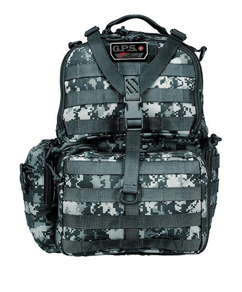 G-Outdoors Tactical Range Backpack 3-Handgun Capacity Gray Digital