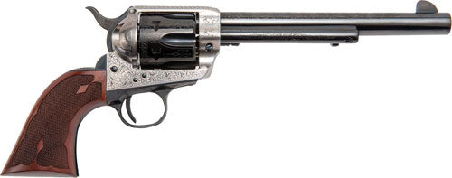 CIMARRON FRONTIER 357MAG PW FS 7.5" ENGRAVED SILVER/BL WAL