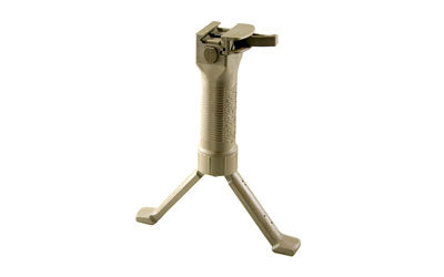 Grip Pod V2 Cam Lever Picatinny Foregrip Bipod, Steel Reinforced Legs, Tan GPS-V2-CL-T