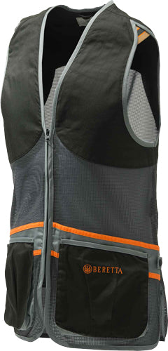 Beretta Men's Full Mesh Vest Large Black/Grey