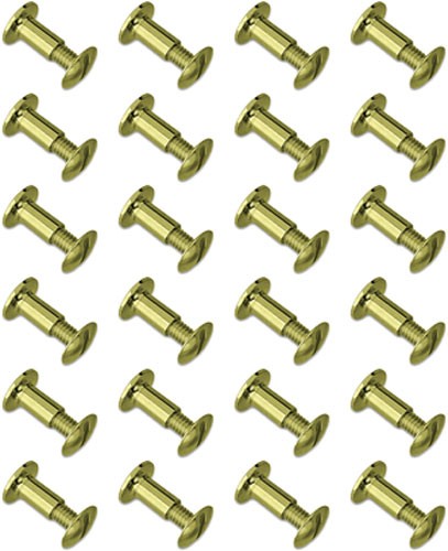 GrovTec Brass Chicago Screws 24-Pack