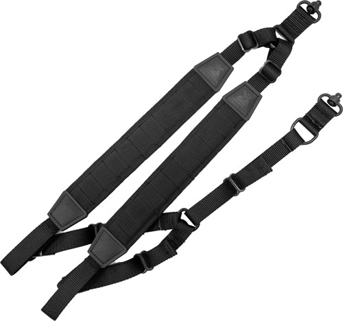 GrovTec MOLLE Backpack Sling with Push Button Swivels Black