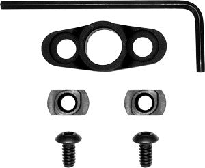 GrovTec Flanged Push Button Sling Swivel M-LOK Full Rotating Black
