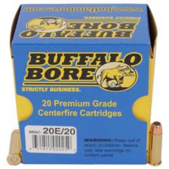 Buffalo Bore Ammunition 20E20 Standard Pressure Strictly Business 38 Special 125 gr Jacketed Hollow Point (JHP) 20 Per Box/ 12 Cs
