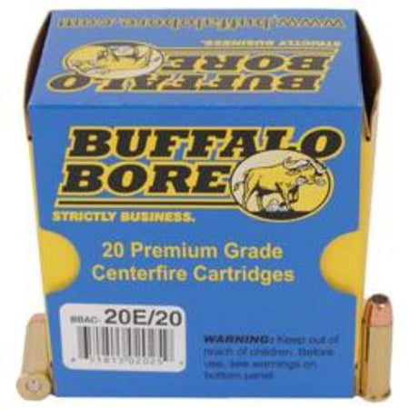Buffalo Bore Ammunition 20E20 Standard Pressure Strictly Business 38 Special 125 gr Jacketed Hollow Point (JHP) 20 Per Box/ 12 Cs