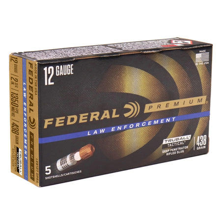 Federal Law Enforcement 12 Gauge Ammo 438 Grain 2 3/4” Rifled Slug - LEB127DPRS