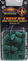 Harvester Muzzleloader Crush Rib Sabot .50 Caliber for .44 Cal Bullets 50-Pack