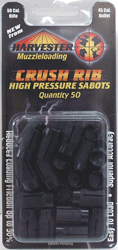 Harvester Muzzleloader Crush Rib Sabot .50 Caliber for .45 Cal Bullets 50-Pack