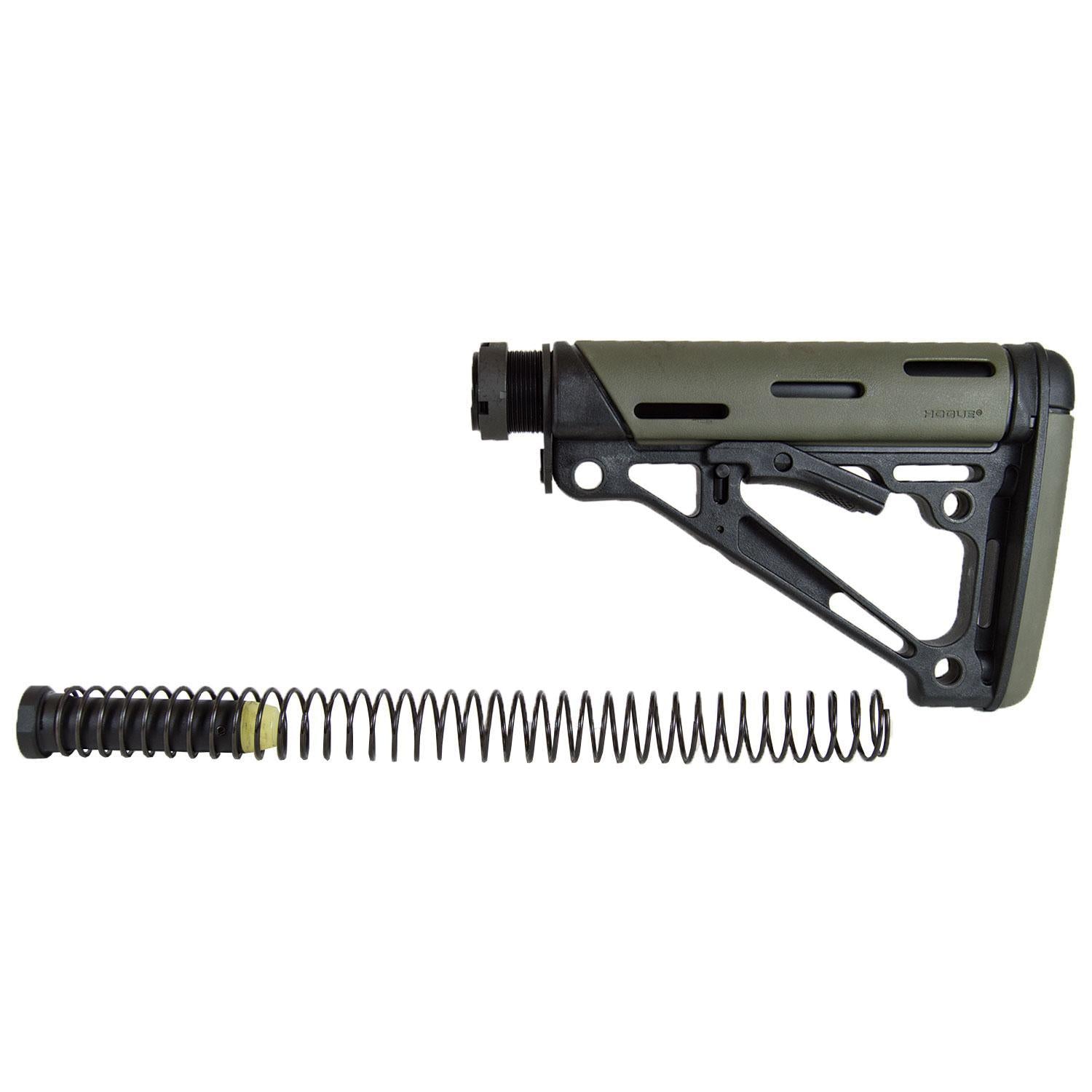 Hogue AR-15/M-16 OverMolded Collapsible Buttstock Assembly with Buffer Tube - OD Green