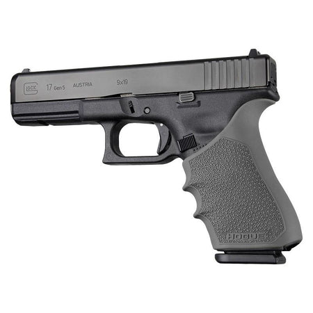 Hogue HandAll Beavertail Grip Sleeve for Glock 17 Gen 1-2-5 Slate Grey Rubber