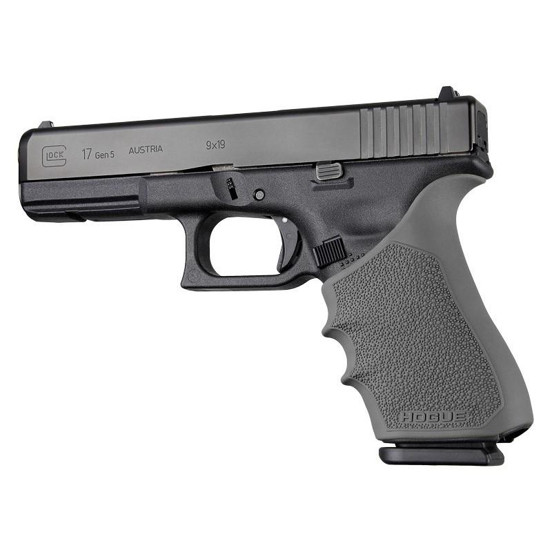 Hogue HandAll Beavertail Grip Sleeve for Glock 17 Gen 1-2-5 Slate Grey Rubber