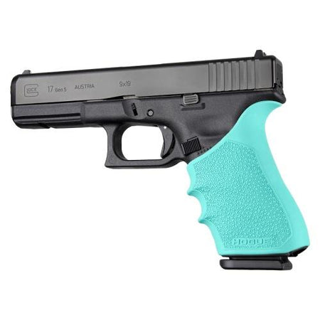 Hogue HandAll Beavertail Grip Sleeve for Glock 17 Gen 1/2/5 Aqua