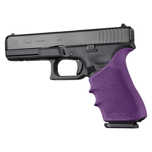 Hogue HandAll Beavertail Grip Sleeve for Glock 17 Gen 1/2/5 Purple